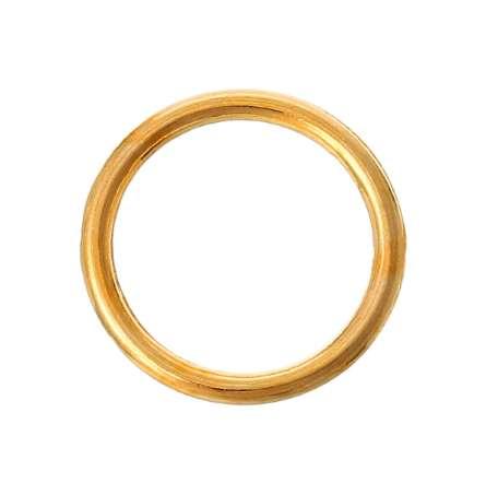 DoreenBeads Zinc metal alloy Closed Soldered Jump Rings Round Gold color 16.0mm( 5/8