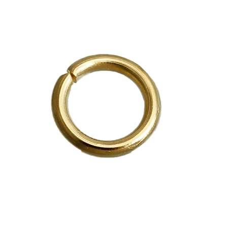 MJARTORIA 100PCs Gold Plated Round Stainless Steel Jump Rings For Jewelry Making Handmade Necklace Bracelets DIY Open Jump Rings