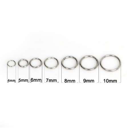 200pcs/lot 4/5/6//7/8/9/10mm Stainless Steel Jump Rings Single Loops Open Jump Rings & Split Rings For Jewelry Finding DIY