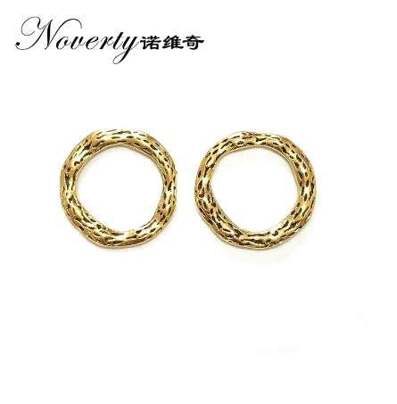 10 Pieces 22mm Zinc Alloy Gold Round Groove Loop Jump Rings for DIY Beads Bracelet Necklace Jewelry Findings Accessroies PJ458