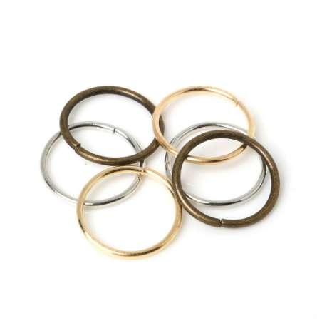 15Pcs Silver Gold Bronze Tone Jump Rings 20mm x 1.5mm Findings For Jewelry Making Accessories Over $150 Free Express