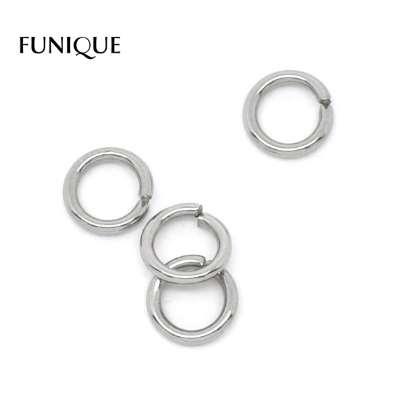 FUNIQUE 500 Stainless Steel Open Jump Rings 5mm Dia. Findings For Jewelry Making Accessories