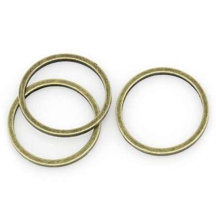 DoreenBeads Copper Closed Soldered Jump Rings Round Antique Bronze 12mm( 4/8