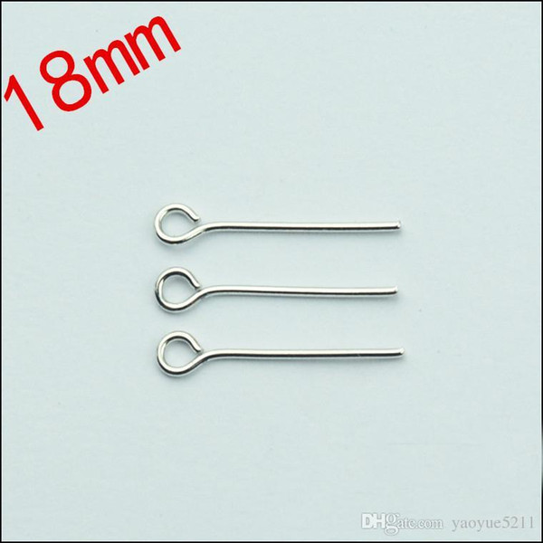 Multi usage 2016 korean jewelry accessories DIY metal findings 500pcs lot 18mm imit rhodium color lapel straight walmart pins drop shipping