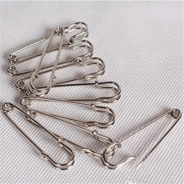 200pcs 6.5cm High quality Larger silver Safety Pins Free shipping