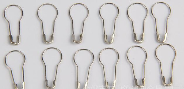 Popular Small Safety Pins Attractive Valuable Fancy Safety Pins Pear Shape Design Metal Material New Arrivals Hot Sale 11550