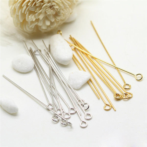 Eye Pins 30mm Eye Head Pins Jewelry Findings for Jewelry Making Earrings DIY Accessories Nine Words Pins