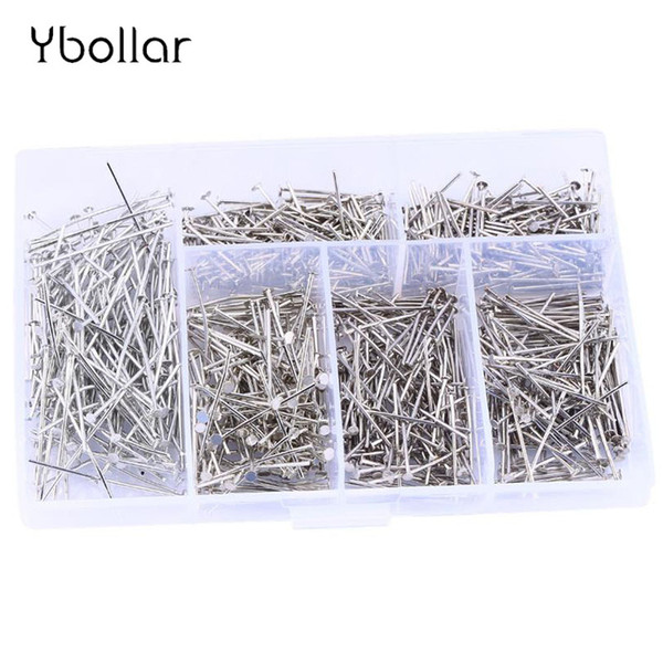 1 box Head Pins Satin Pin Dressmaker Pins Bead smooth 16mm,18mm,20mm,22mm,24mm,30mm for Jewelry Making, Sewing and Craft