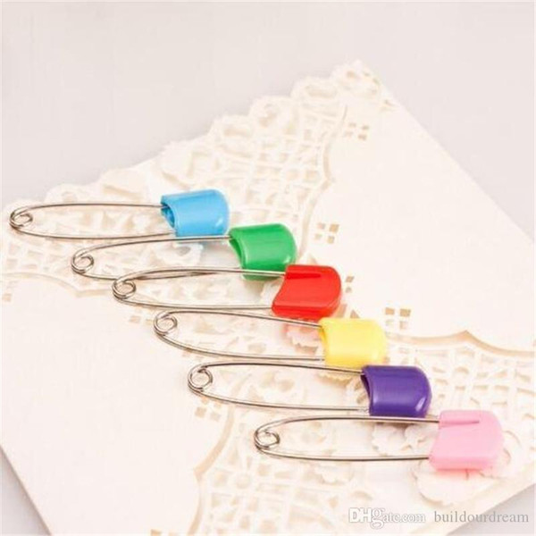 Color safety pin Multi-purpose baby pins The baby safety pinBaby Dress Cloth Nappy Diaper Shower Craft Pins Game Kit Color 2019032309