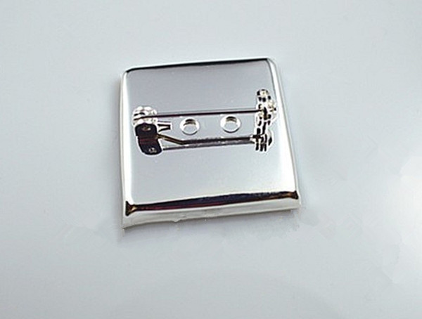 Free shipping, high quality silver plating is 25 mm brooch pin, pin Settings