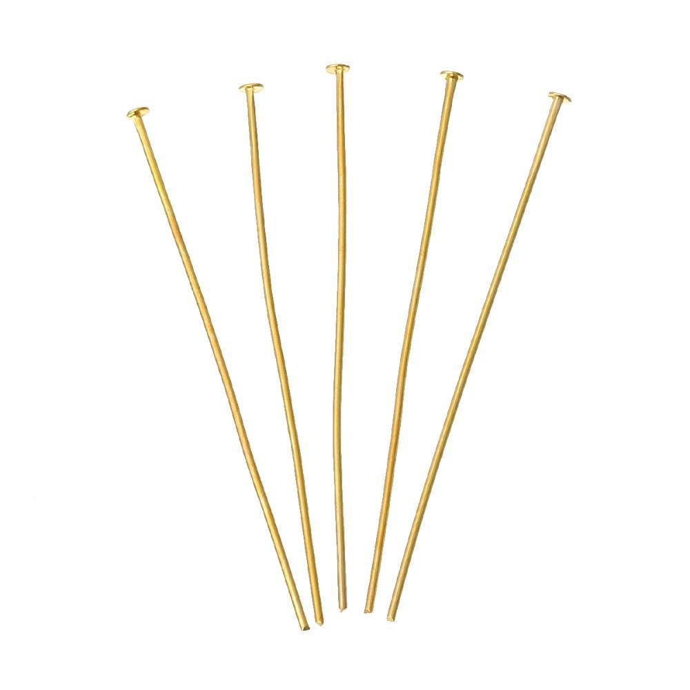 Copper Head Pins Gold Plated 5cm long,0.8mm(20 gauge,)500 PCs 2015 new