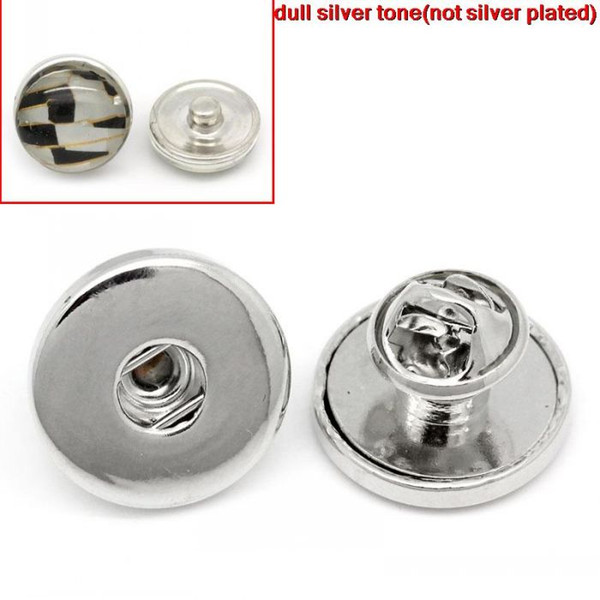 Free shipping Wholesale New Brooches Silver Tone Fit Snaps Fashion Buttons 19mm Dia,18pcs/lot jewelry making,DIY