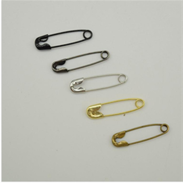 2000 Pcs High Quality Gold Silver Bronze Black Brass Safety Pins for Garment Tags Pins 'length (18mm)