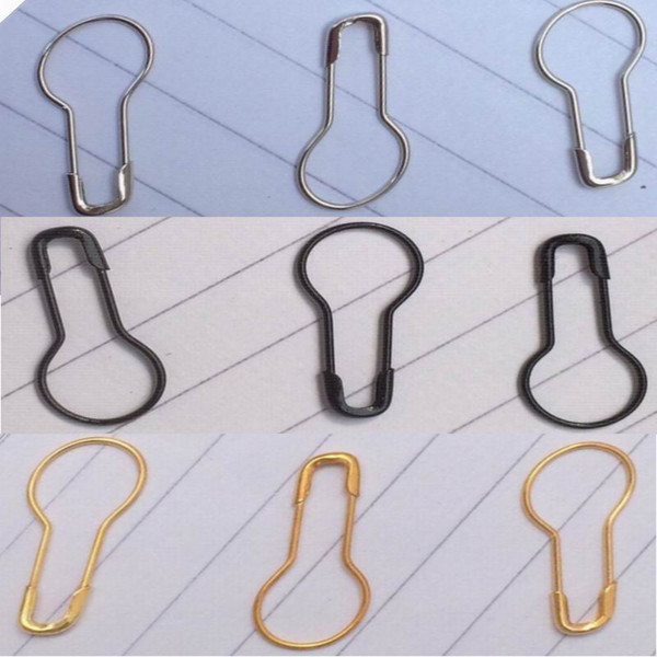 DHL Free shipping silver gold black steel safety pin bail findings necklace brooch pendent bails pins