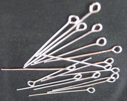 CHEAP Silver TONE eye Pins Connectors WHOLESALE DIY JEWELRY MAKING