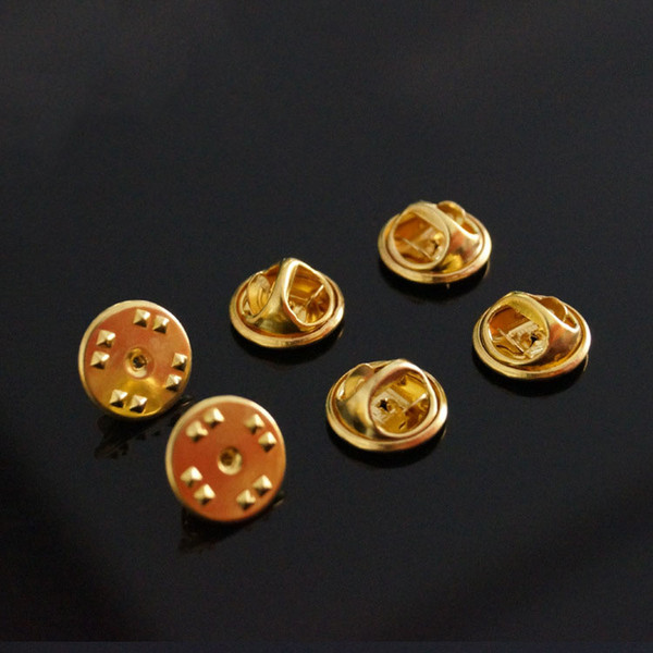 1000pcs copper Gold silver Bronze Plated Copper Brooch Base Holder Brooch Pins Badge Holder For Diy jewelry Making Finding