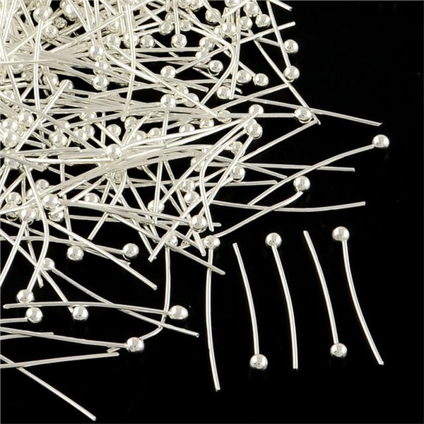 100pcs/lot Gold & Silver Plated Metal Ball Head Pins 16mm 18mm 20mm - Ballpins