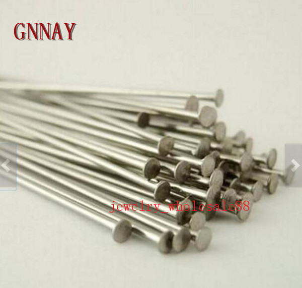 wholesale price Lot 1000pcs silver Stainless steel flat Head Pin Earring Craft Jewelry Making Pins Needle 30mm/35mm