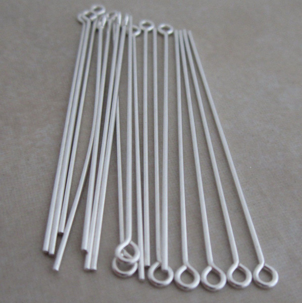 400pcs/lot Silver plated findings EYE PINS jewelry pins findings 20mm//26mm//30mm