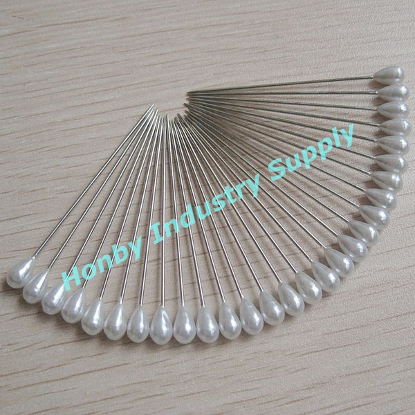 DHL TNT Free Shipping 55mm Long Waterdrop Pearl Head Pin