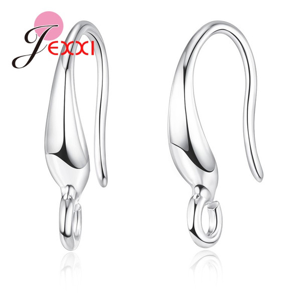 wholesale 100pcs Jewelry Components S90 Silver Earrings Hooks for Women DIY Jewelry Findings Parts Accessories