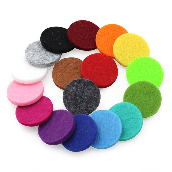 Colorful Aromatherapy Felt Pads 22mm Fit for 30mm Essential Oil Diffuser Perfume Locket Floating Locket LSPA01