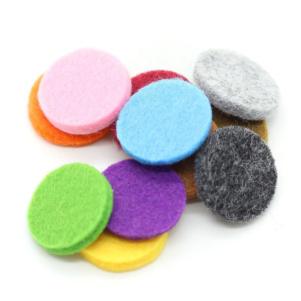 Colorful 23MM Felt Pads for 30mm Aromatherapy diffuser Essential Oil Diffusing Perfume Locket Pendant Floating Locket