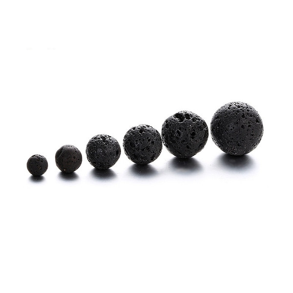 Perfume essential oil diffuser 6size natural lava stone for essential oil diffuser earrings necklace bracelet pendant bead