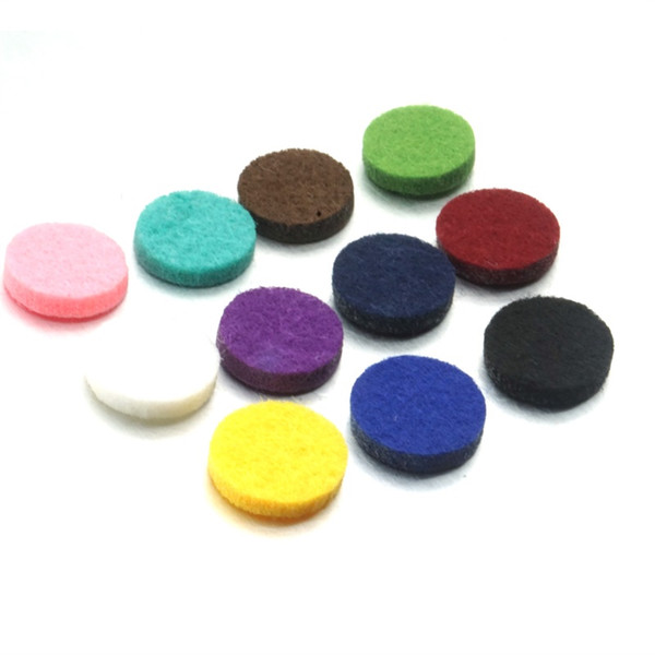 10 Colorful Round Felt Pads Essential Oil Diffuser Spacers for Essential Oil Diffuser Charms Locket Jewelry wholesale