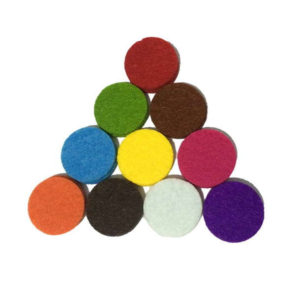 40pcs/lot 0.95inches Felt Refill Pads Diffuser Locket Necklace Spacers Essential Oil Necklace Pads - Assorted Colors