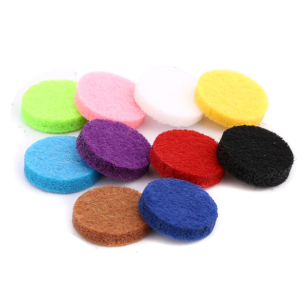 15mm Felt Pads Colorful Oil Pad for 22mm Aromatherapy snap buttons Perfume Essential Oil Diffuser Locket snap button jewelry Accessories