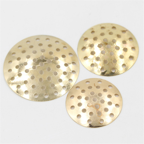 200pcs 18,20,25mm Metal Brooch base pad brooches bouquet beading back DIY Jewelry Accessories