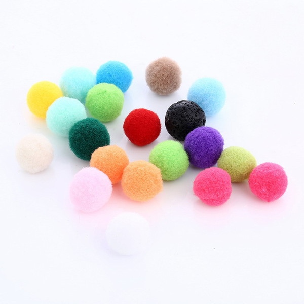 Mixed Colors Perfume essential oil diffuser 16mm cotton ball for essential oil diffuser earrings necklace bracelet pendant bead