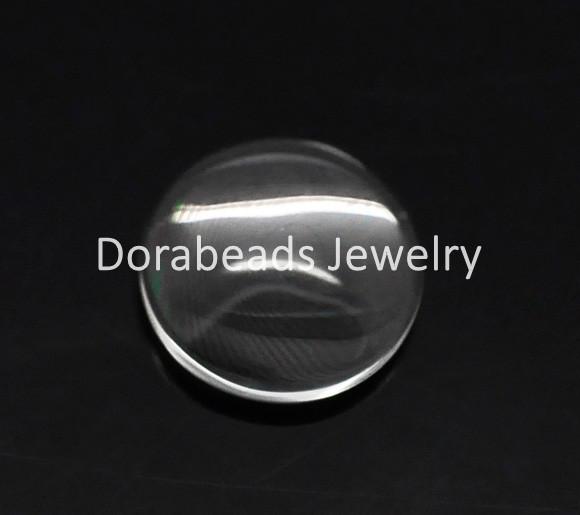 Free Shipping! Clear Round Glass Dome Seals 12mm(1/2