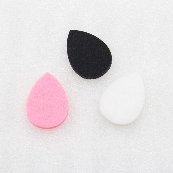 Colorful Scent-able Felt Pads for shape teardrop Aromatherapy diffuser Essential Oil Diffusing Perfume Locket Pendant gift