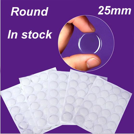 sticker 10pcs Clear Round Epoxy Domes Stickers 25mm For Photo Craft Jewelry Make(K05338) resin sticker