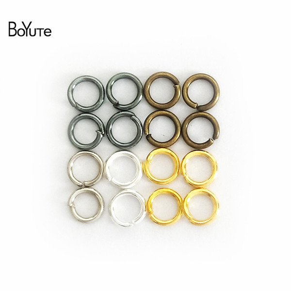 ewelry findings BoYuTe (50 G/bag) Metal Bronze Silver Gold Black Rhodium Open Jump Rings Link Loops Connector Diy Jewelry Findings Compon...