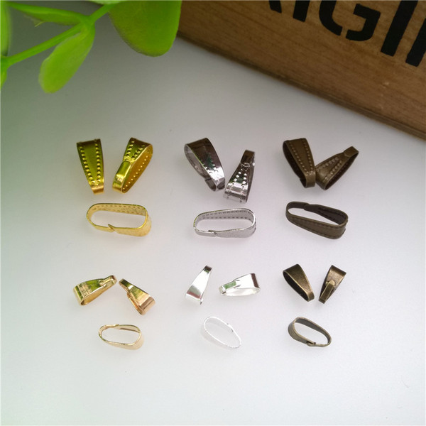 Accessories Jewelry Findings Components 100pieces Hooks Connectors Pendant Clips Pendant Clasps Pinch Clip Bail findings