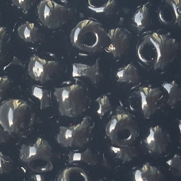 Opaque Glass Seed Beads, black color, Jewelry Making beads 6/0 4mm beads, sold by 300g per lot