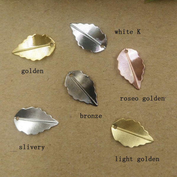 10*17/16*25mm beads for Jewelry DIY bracelet necklace earring Brooches Pendants Rings Scrapbook rivet hair Accessories leaf