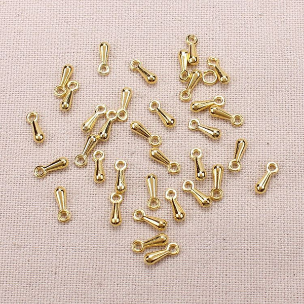 200pcs/ lot 3*6mm Metal Gold /Rhodium/Silver/Bronze Extension Tail Extender Chain DIY Jewelry Chain Making Material