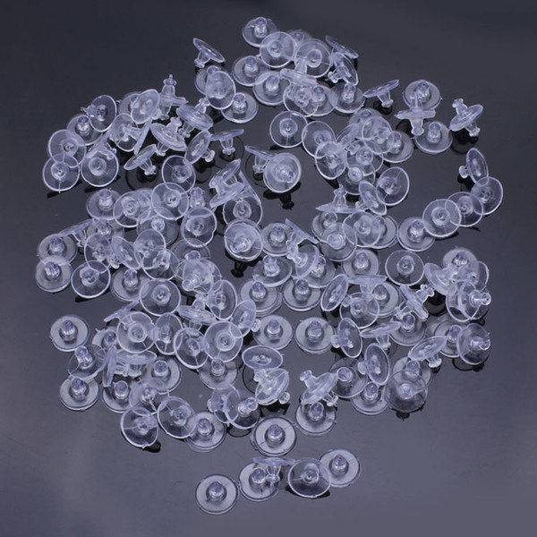 100 pcs lot silicone round Earring Backsilicone round Earring Back Stoppers for DIY earring Jewelry Findings