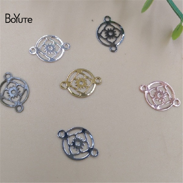 BoYuTe Jewelry Connector 500Pcs 8MM HOT Sale Metal Brass Filigree Fashion Connectors for DIY Jewelry Making