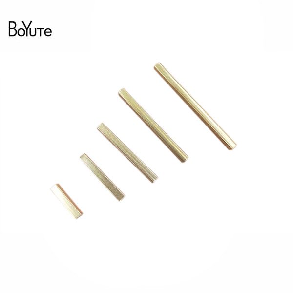 BoYuTe 500Pcs 2*2MM Diameter 10MM 15MM 20MM 25MM 30MM Length Metal Brass Tube Square Tube DIY Hand Made Jewelry Accessories