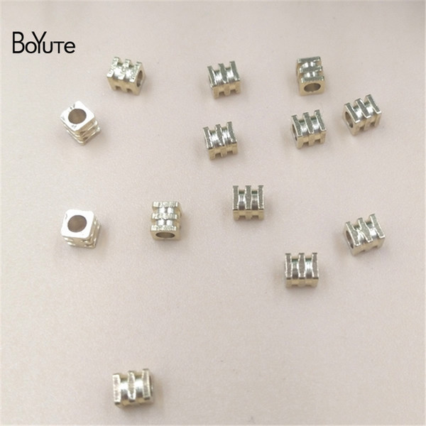 BoYuTe (250 Pieces/lot) HOT sale Diy Metal Brass 3*3.2MM Square Beads for Jewelry Making