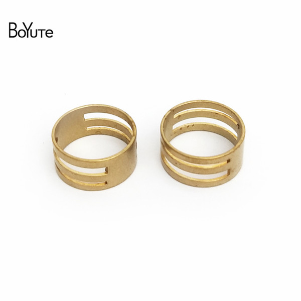 BoYuTe 10Pcs 19*8.2MM Metal Brass Jewelry Tools Jump Ring Opening Closing Finger Tool Diy Jewelry Findings Components