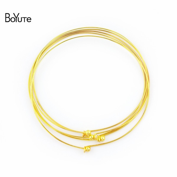 BoYuTe 5 Pcs Metal Copper Torques Necklace Women Brass Choker Necklaces Jewelry Accessories Jewelry Findings & Components