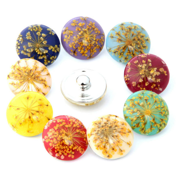 Wholesale 20PCS/Lot High Quality 18MM Amber Metal Snap Button Mixed Styles DIY Snaps Charms Jewelry Fit Bracelet&Bangle S12