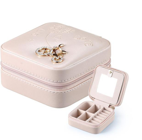 Portable han edition jewelry jewelry box small princess European travel bag ring earrings boxes, jewelry boxes