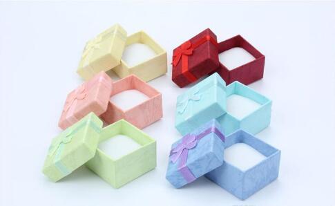 Cloud 4*4 heaven and earth cover ring box earring small packing box jewelry packing jewelry packing box